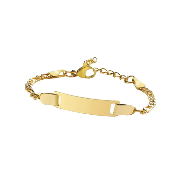 Child ID Bracelet in Gold