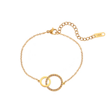 Load image into Gallery viewer, Sisterhood Two Circles Bracelet