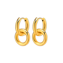 Load image into Gallery viewer, Interchangeable Hoop &amp; Circle Drop Earrings