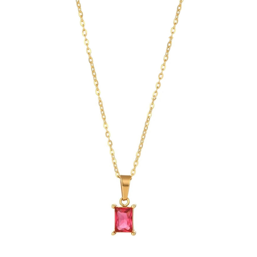 Marie Necklace - Pink