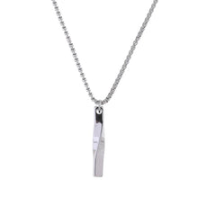 Load image into Gallery viewer, Minimal Twist Pendant Necklace - Silver Color