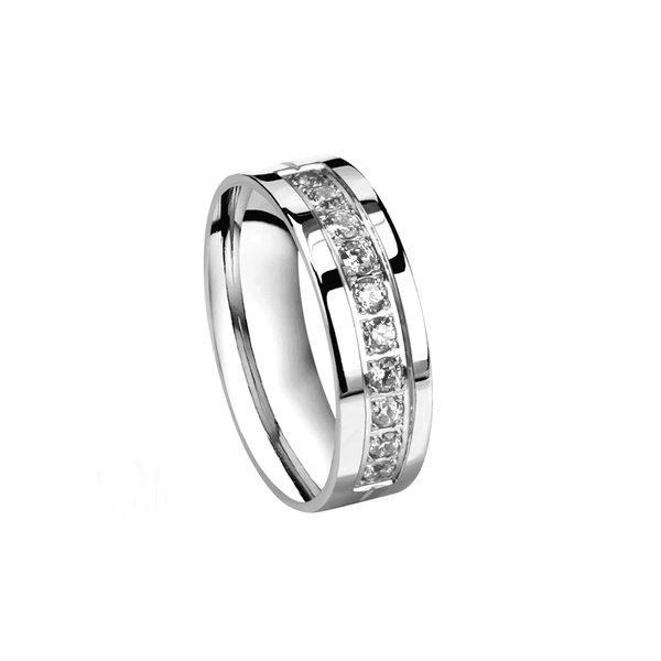 Zara Classic Ring in White Gold
