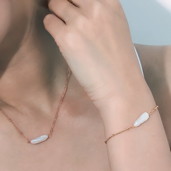 Radiant Baroque Pearl Necklace