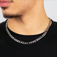 Load image into Gallery viewer, Figaro Chain Necklace 7mm - Silver Color