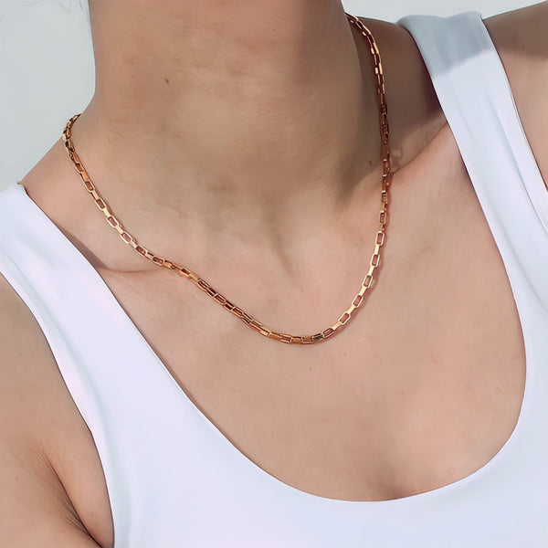 Belcher Chain Necklace in Gold