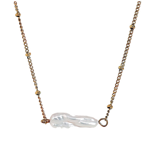 Radiant Baroque Pearl Necklace