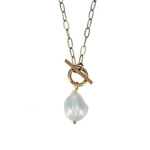 Load image into Gallery viewer, Baroque Pearl Chain Necklace