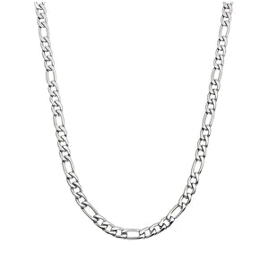 Figaro Chain Necklace 7mm - Silver Color