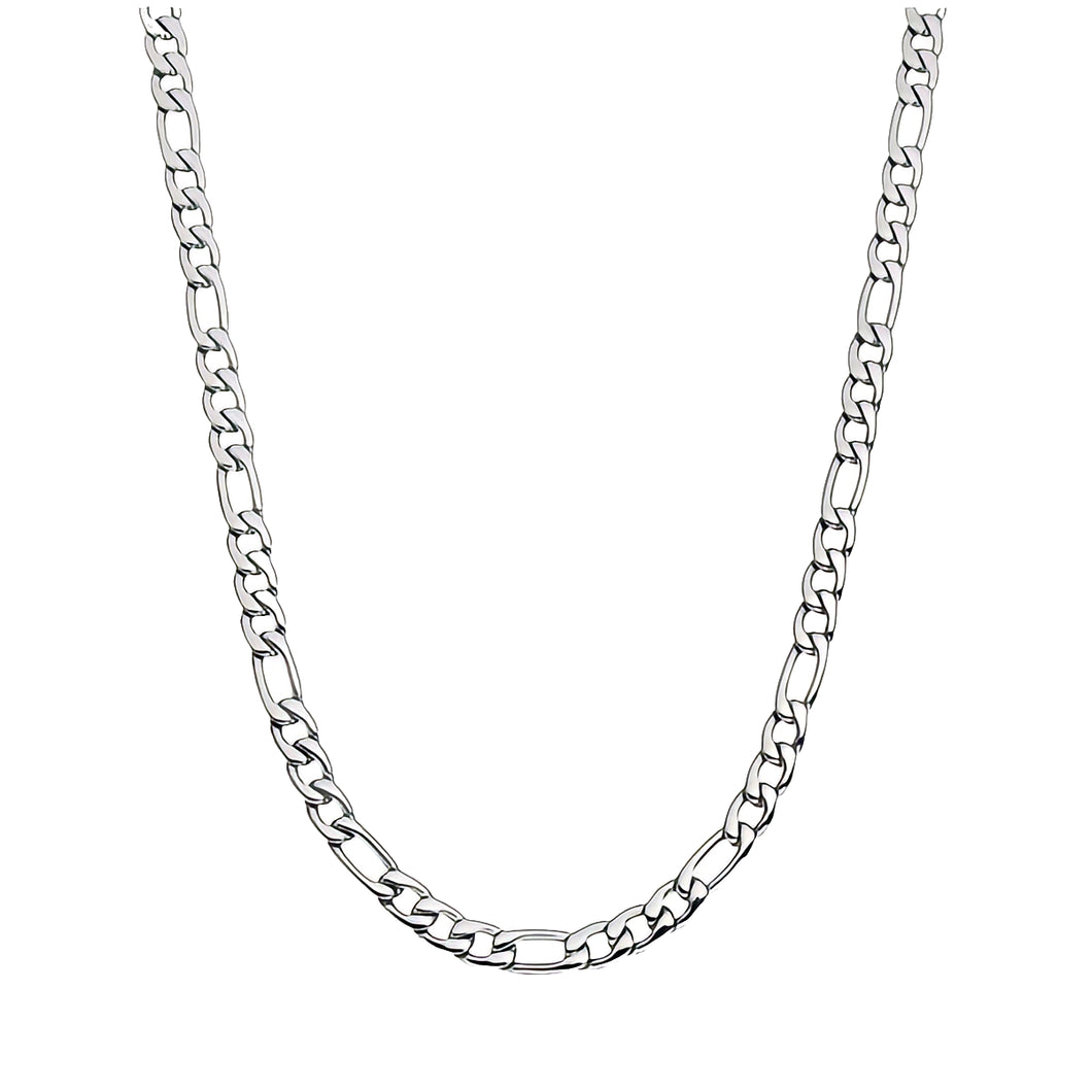 Figaro Chain Necklace 7mm - Silver Color