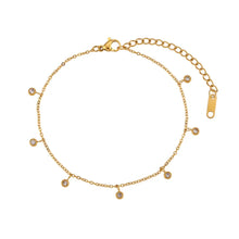 Load image into Gallery viewer, Gracie Dainty Zirconia Anklet
