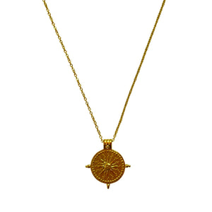 Wanderlust Compass Pendant Necklace