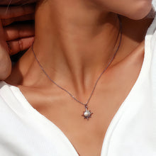 Load image into Gallery viewer, Twilight Star CZ Pendant Necklace - Pearl