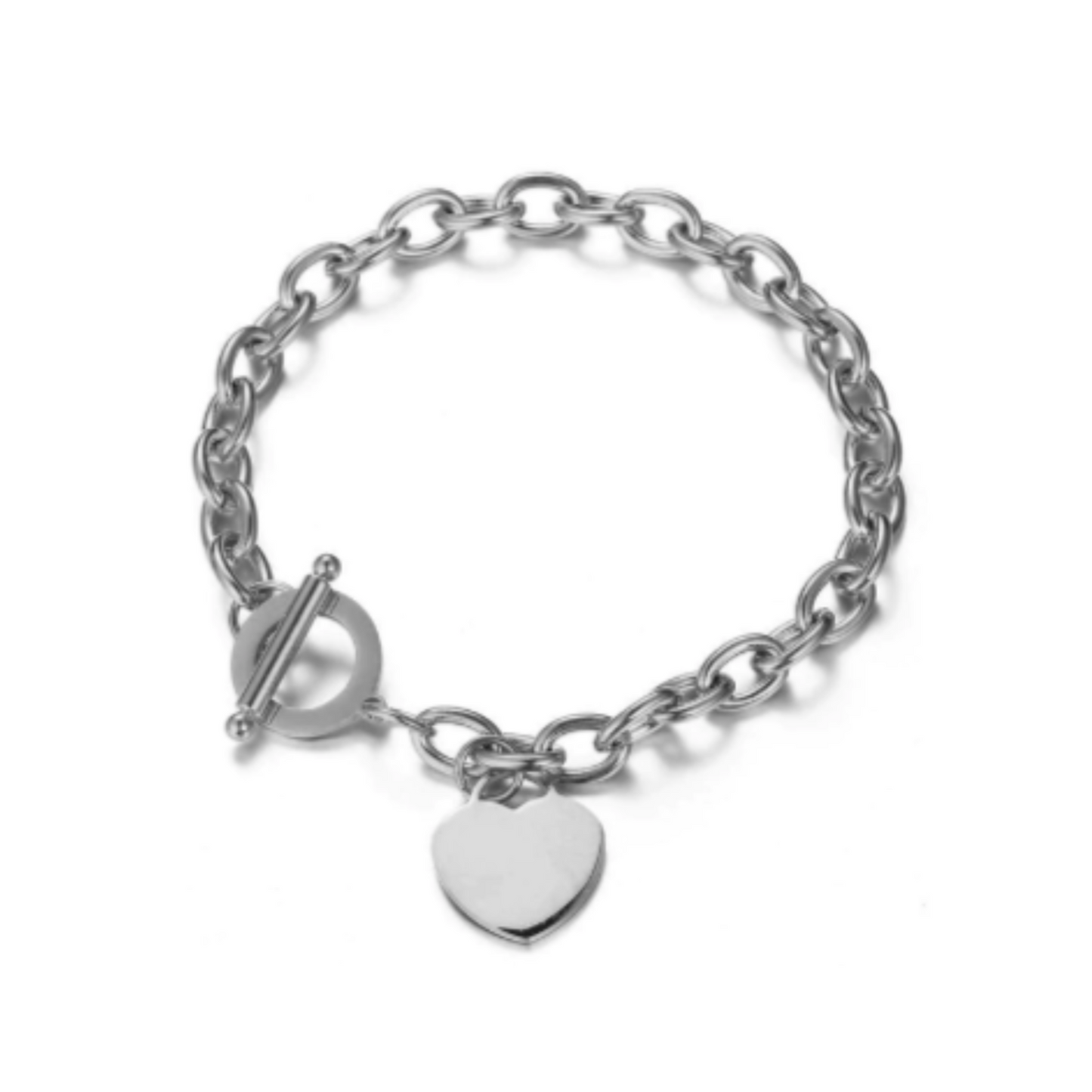 Iris Chain Bracelet in White Gold