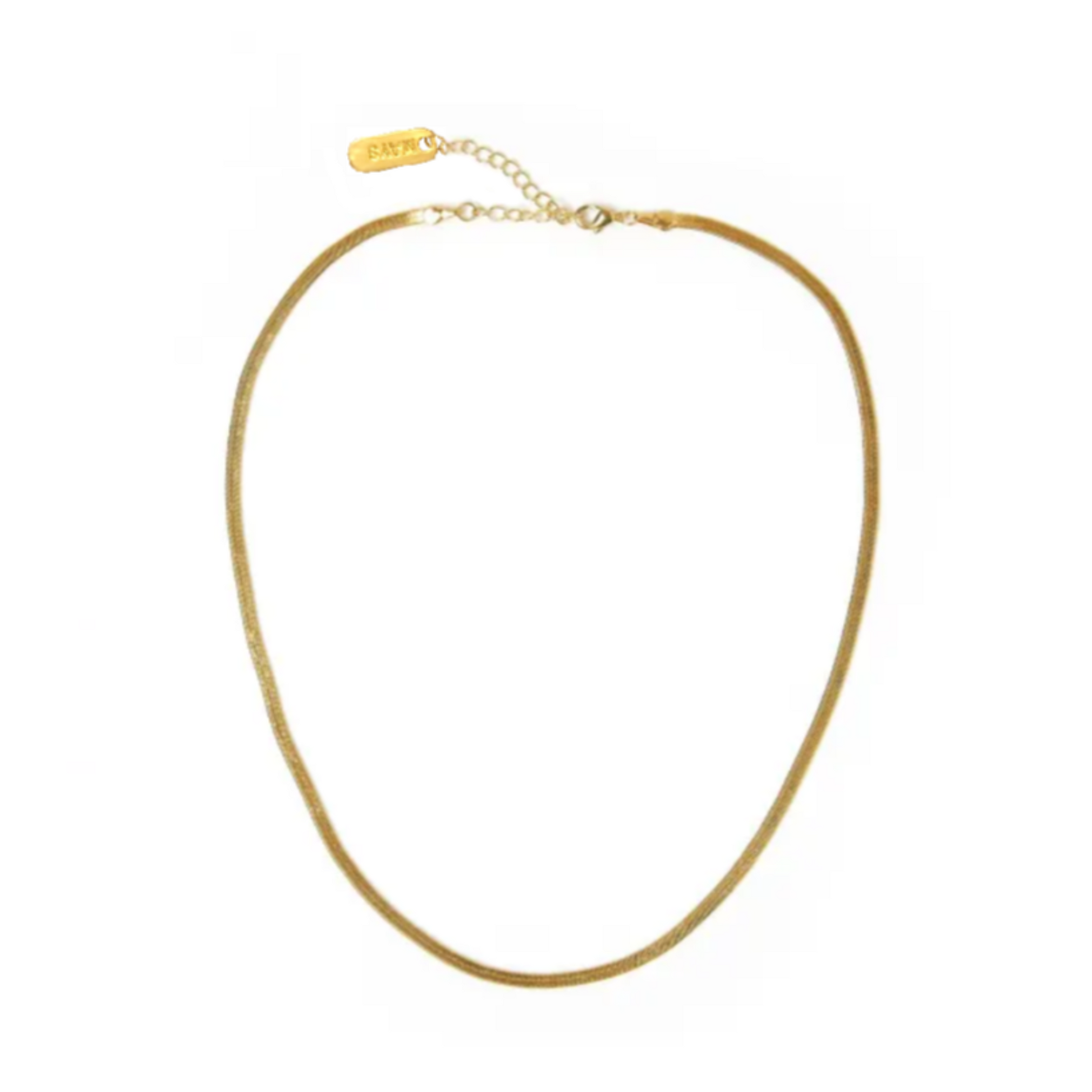 snake chain necklace 18k gold