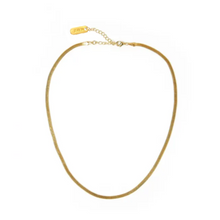 Load image into Gallery viewer, snake chain necklace 18k gold