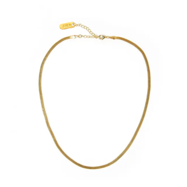 snake chain necklace 18k gold
