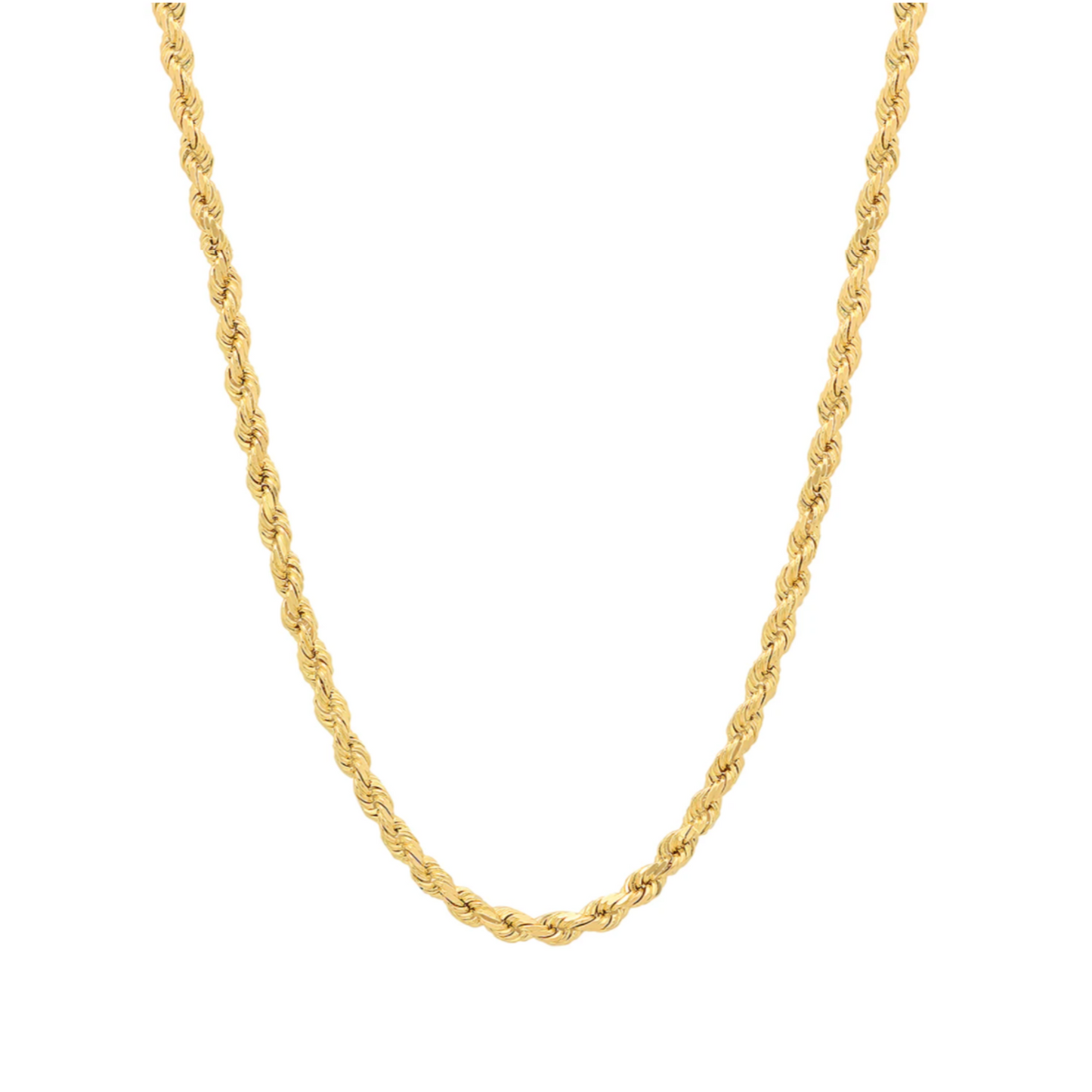 rope chain necklace 5mm gold