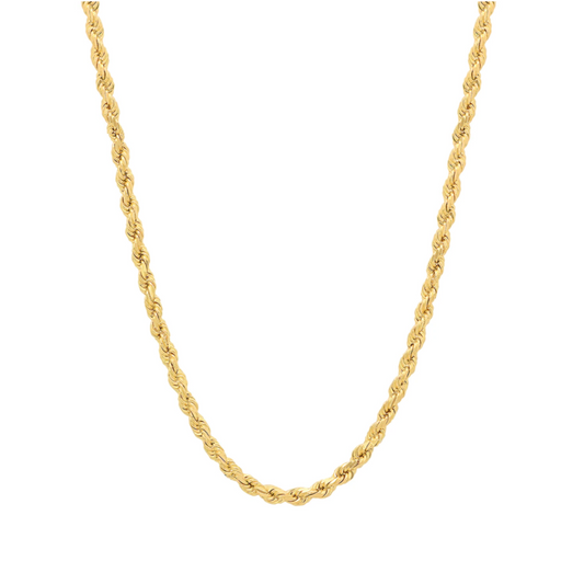 rope chain necklace 5mm gold