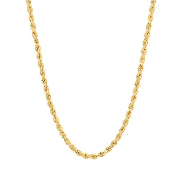 rope chain necklace 5mm gold