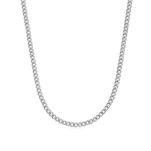 Load image into Gallery viewer, curb chain sterling silver necklace