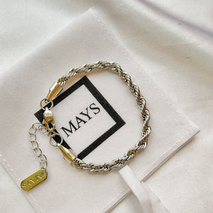 Rope Chain Bracelet - Silver Color - 5mm