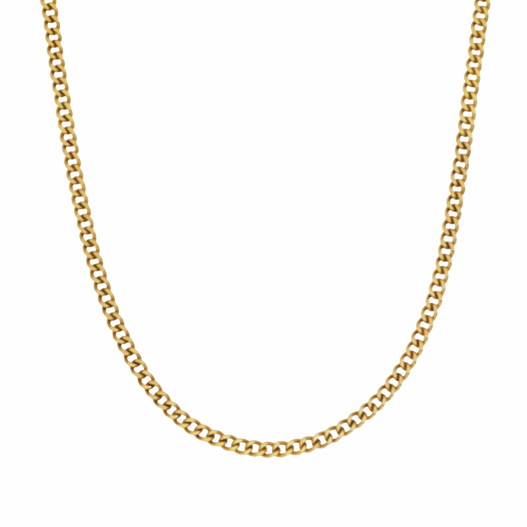 curb chain 18k gold necklace 1