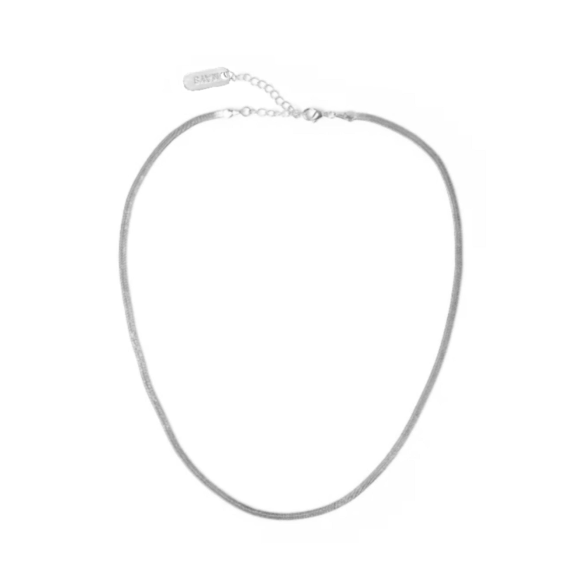 snake chain 4mm necklace silver