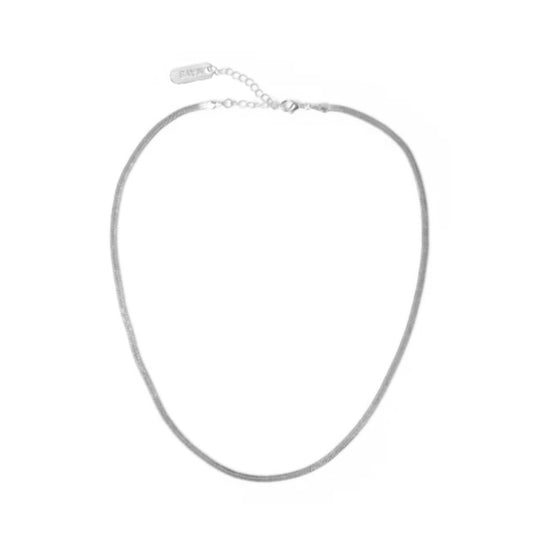 snake chain 4mm necklace silver