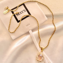 Load image into Gallery viewer, stone rope chain necklace