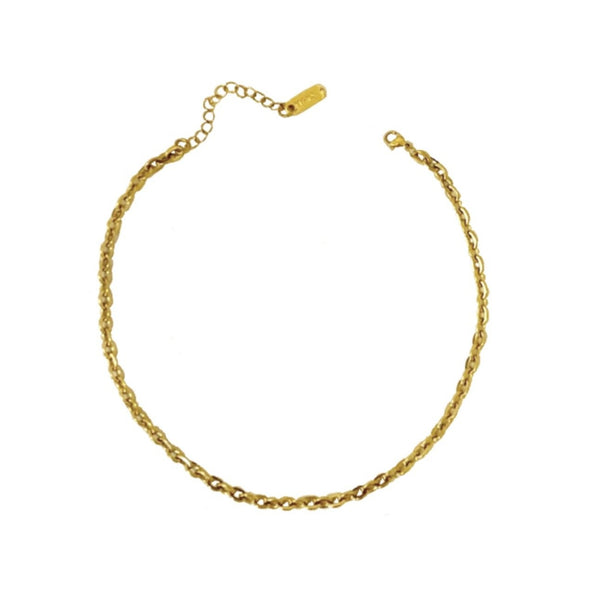 chain modern 18k gold necklace