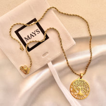 Load image into Gallery viewer, tree of life family necklace gold