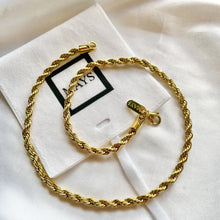 Load image into Gallery viewer, rope chain necklace 5mm gold