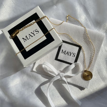 Load image into Gallery viewer, sun sunrise 18k gold necklace