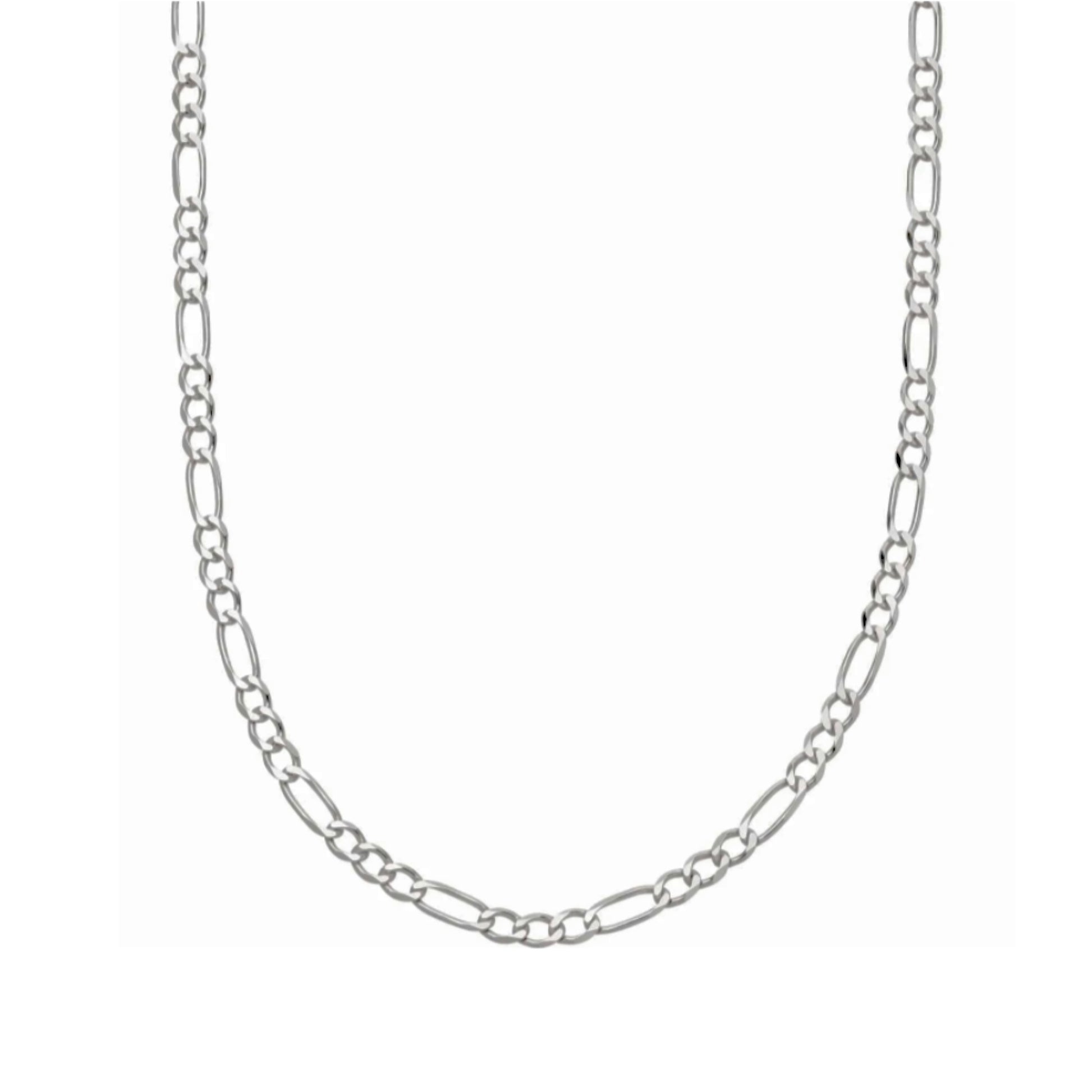 figaro chain necklace silver