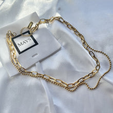 Load image into Gallery viewer, two row chain necklace